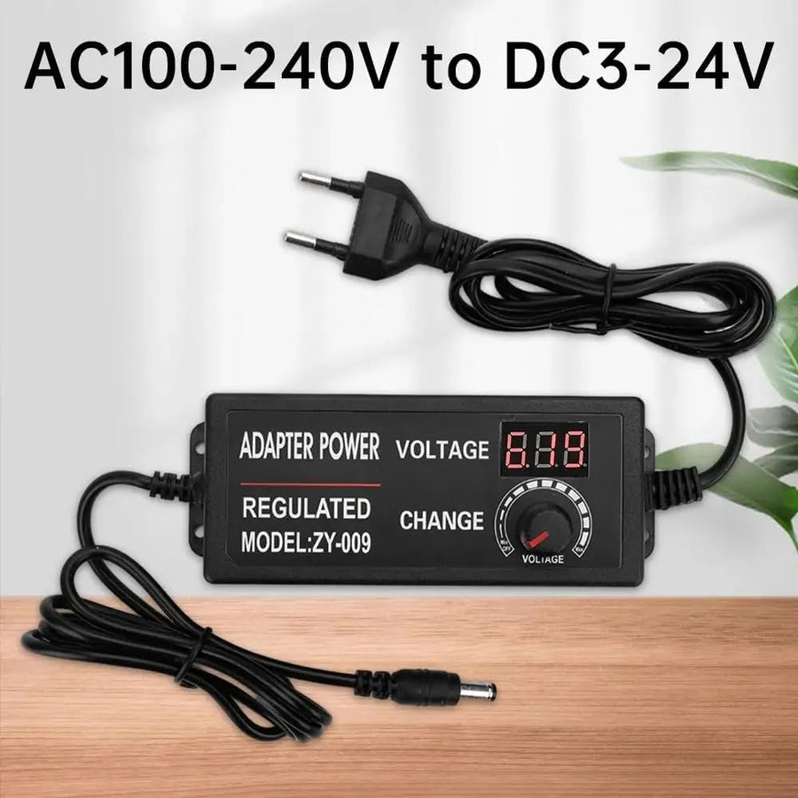 Adjustable power supply rotary voltage knob