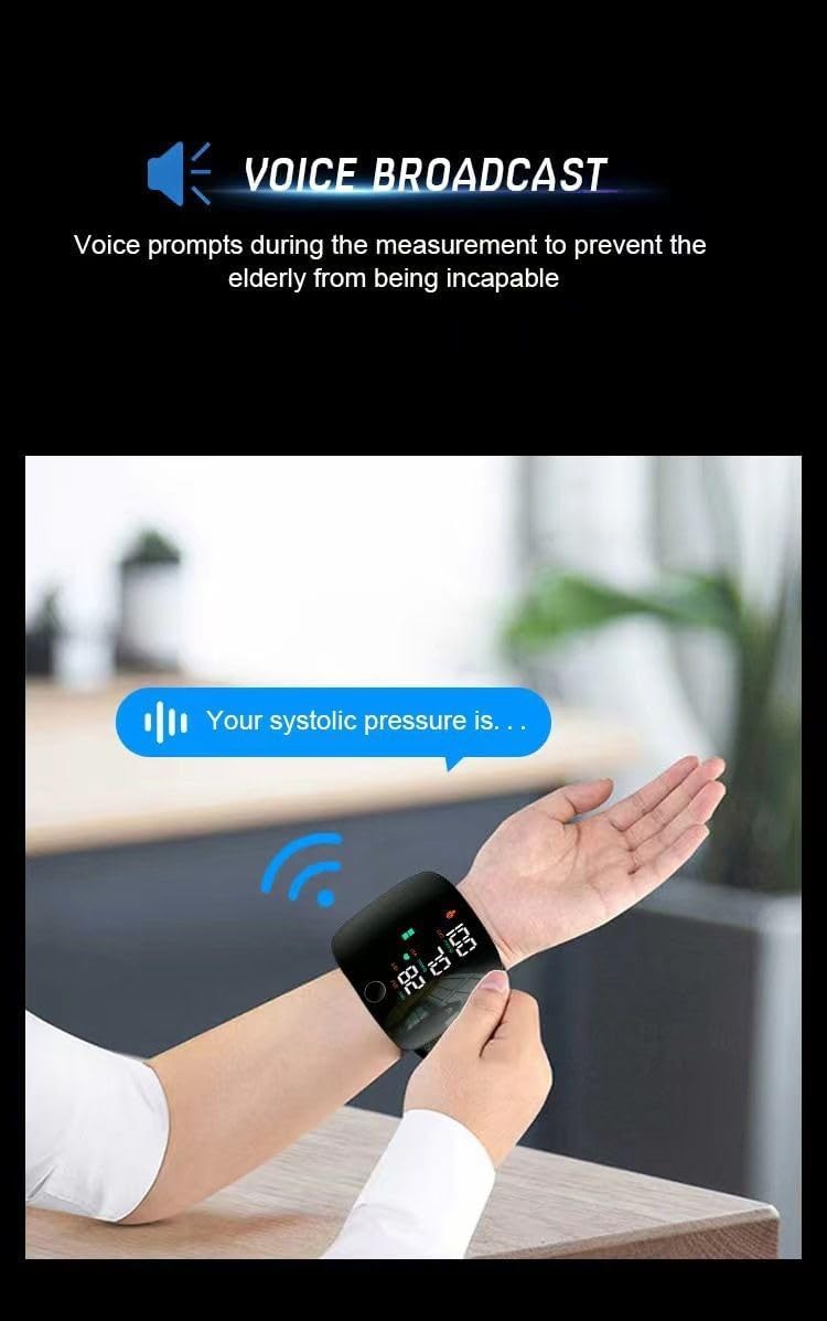 USB Type-C rechargeable wrist BP monitor