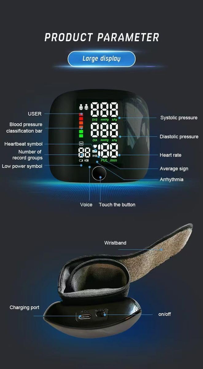 Irregular heartbeat detection blood pressure monitor
