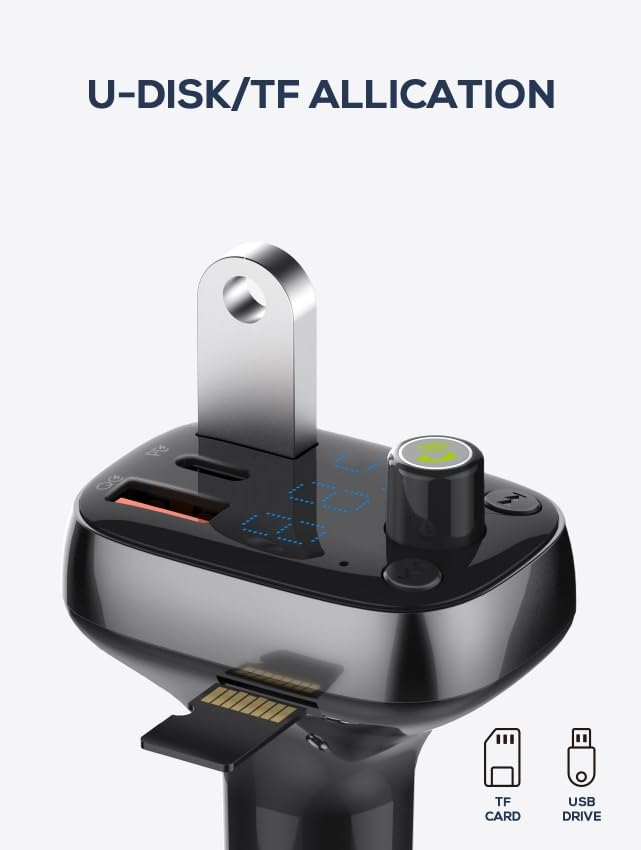 LDNIO C704Q Bluetooth FM Transmitter Car Charger