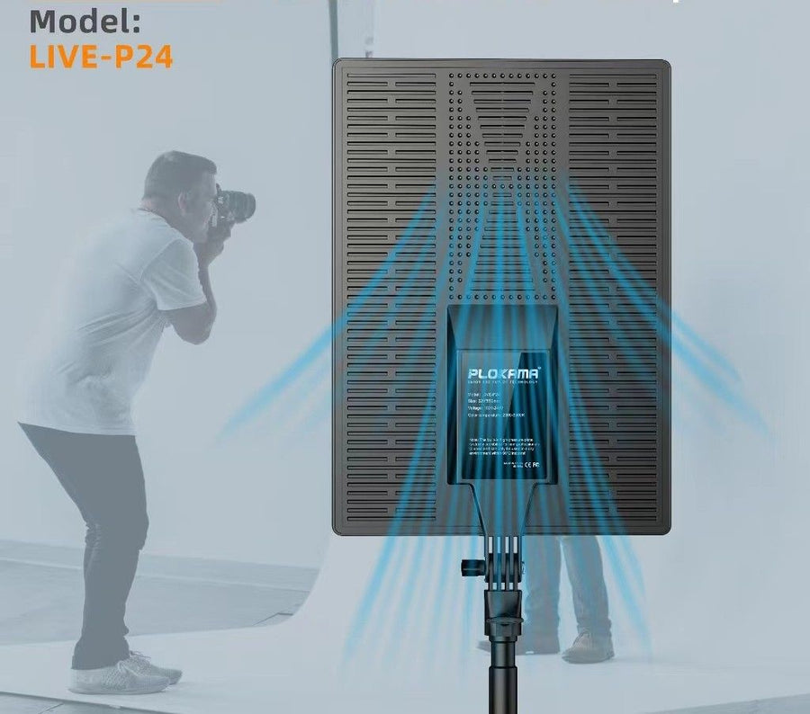Plokama P24 24" Professional LED Fill Light with 2.1m Tripod Stand