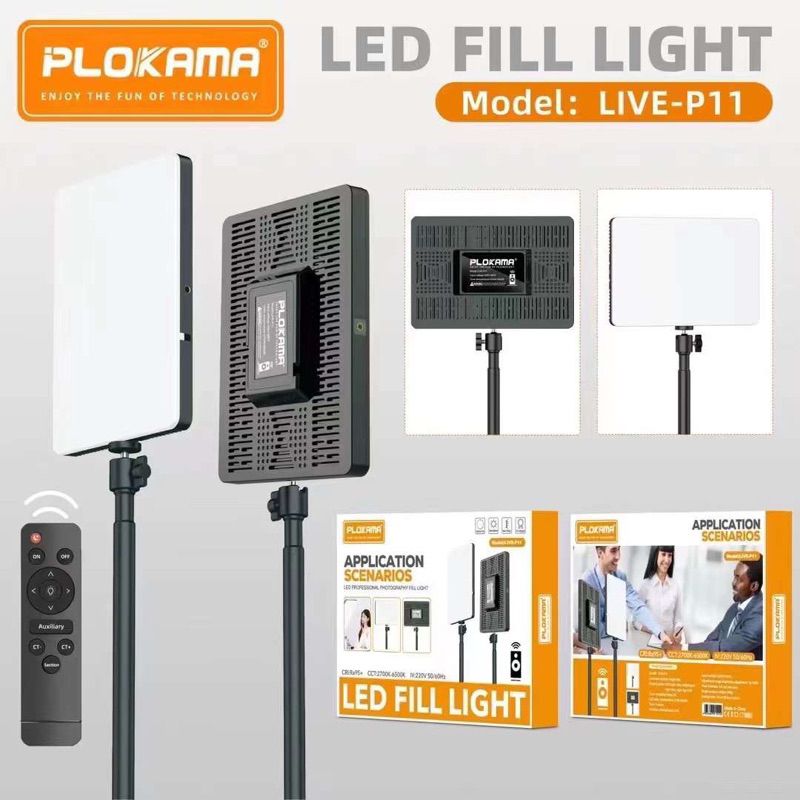 Plokama LIVE-P11 11" LED Ring Light for Studio & Live Streaming