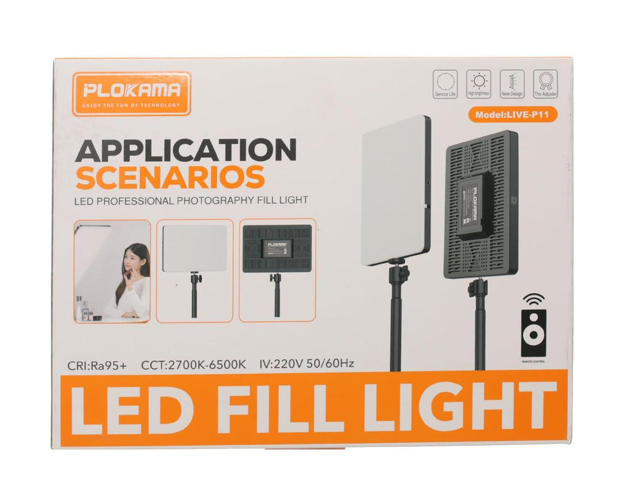 Plokama Live-P11 11" LED Ring Light with 2-Pin SA Plug - Studio Video Light