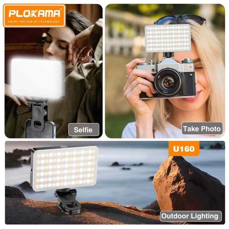 Plokama U160 Portable LED Light 2700K-6500K with 2000mAh Battery