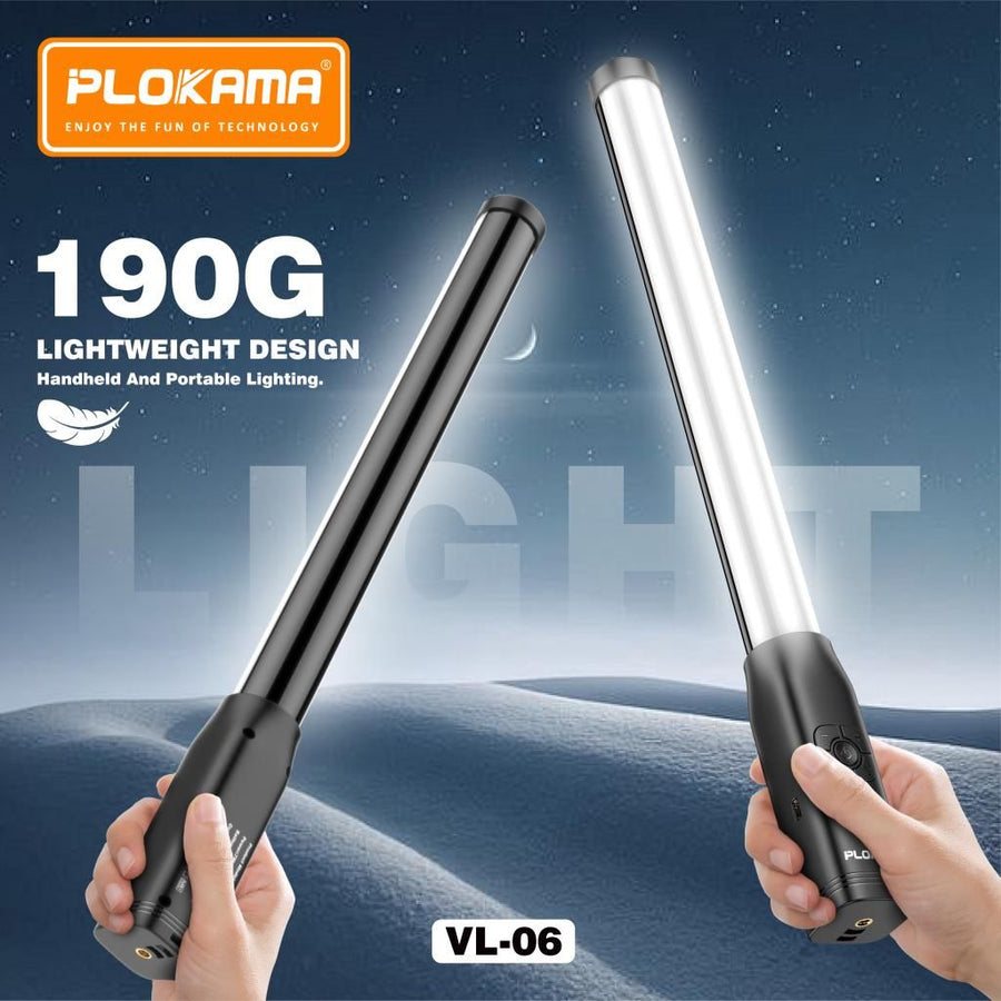 Plokama VL06 LED Light Stick 50cm - Versatile Portable Lighting