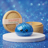 Blue unicorn glitter dumpling squishy