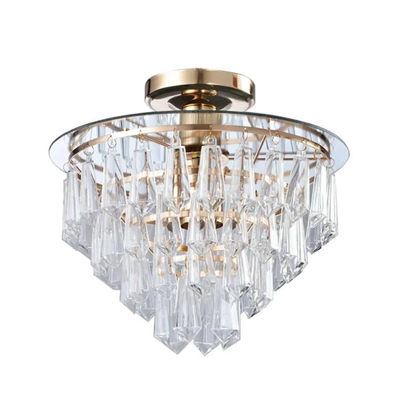 Acrylic multi-tier chandelier ceiling light
