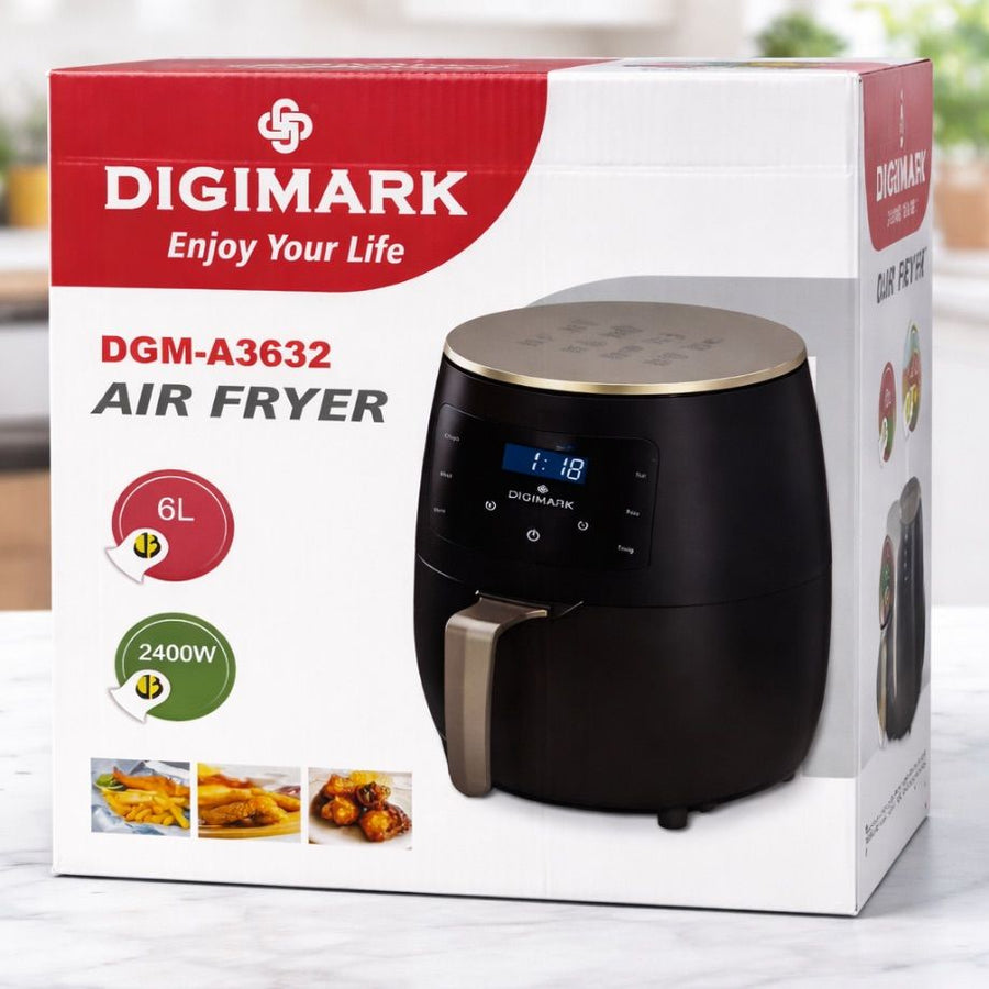 Digimark 6L basket air fryer packaging