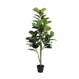 Artificial fiddle leaf fig plant 150cm tall in a black pot