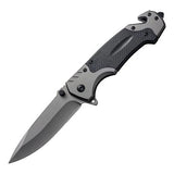 Folding Tactical Pocket Knife stainless steel closed view