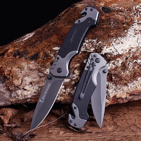 Folding Tactical Pocket Knife with belt clip
