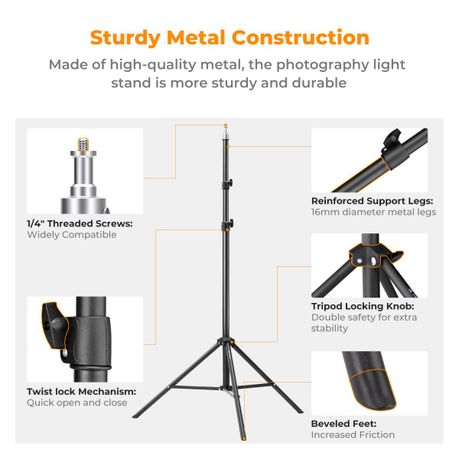 KOOSDA M88 Light Stand 2-Pack