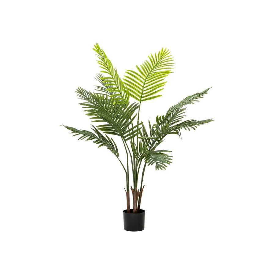Artificial palm plant 128cm in a black pot