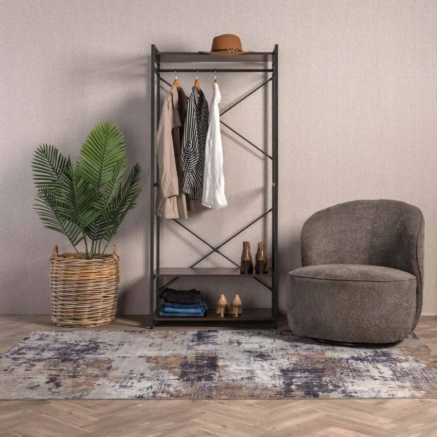 Artificial palm plant 128cm styled in a room setting