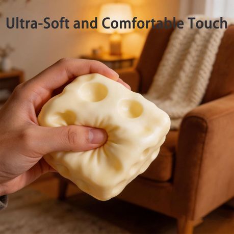 Jumbo Butter Cheese Block Squishy Slow Rebound Stress Toy