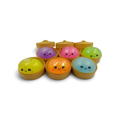Glitter Dumpling Stress Relief Sensory Fidget Toys 4-Pack
