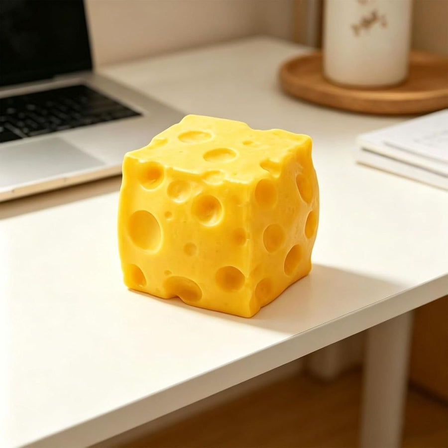 Cheese squishy close up