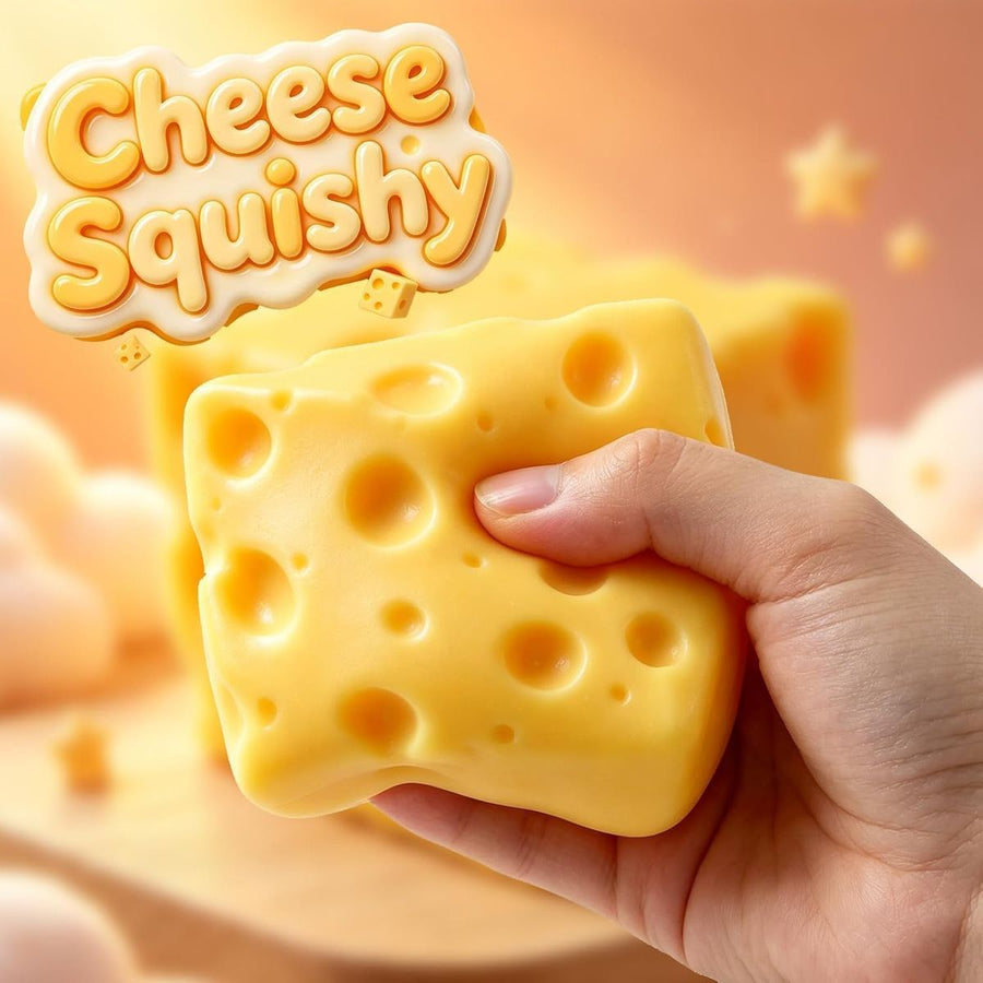 Slow rising cheese squishy being squeezed
