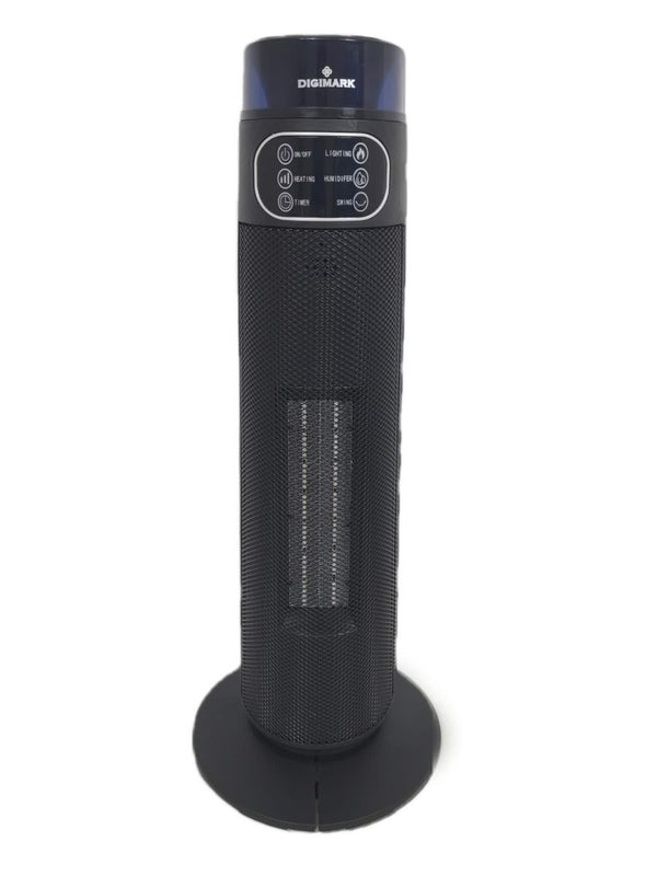 Digimark Black 2000W Remote Control Fan Heater
