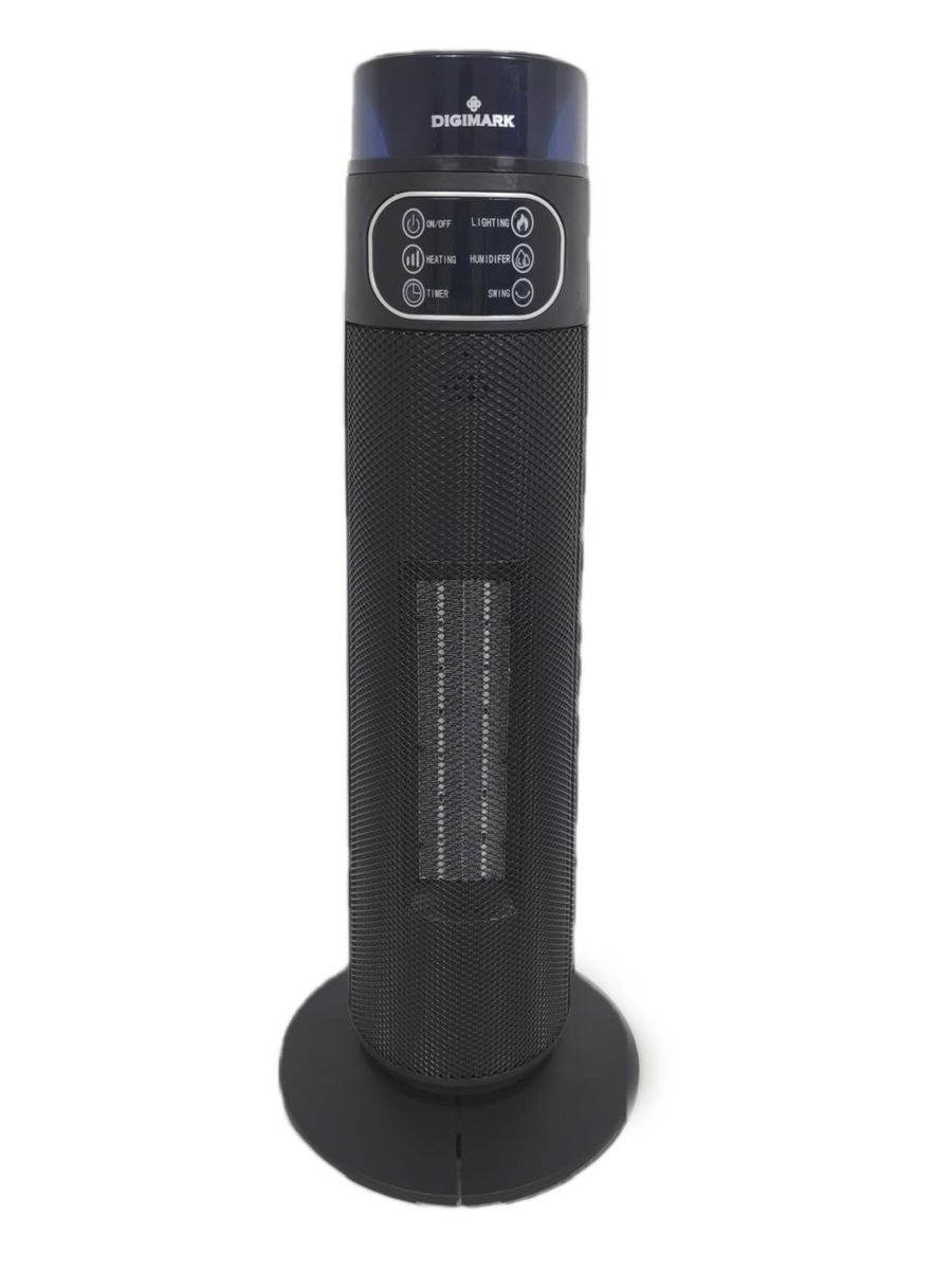 Digimark Black 2000W Remote Control Fan Heater