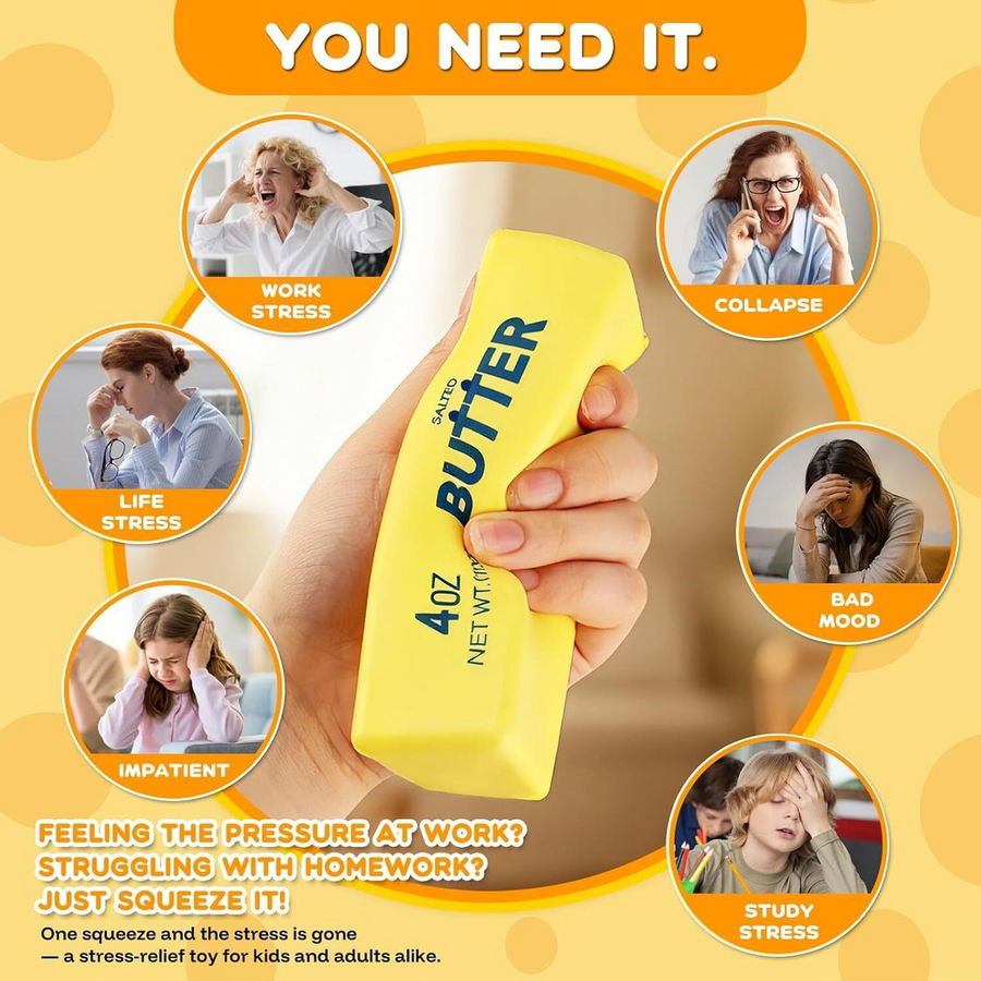 3 pack food themed squishy stress relief squeeze toys