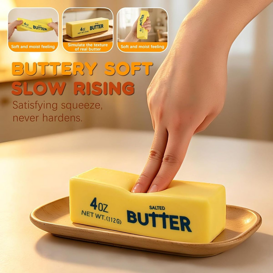 cute cheese and butter sensory squishy squeeze toys
