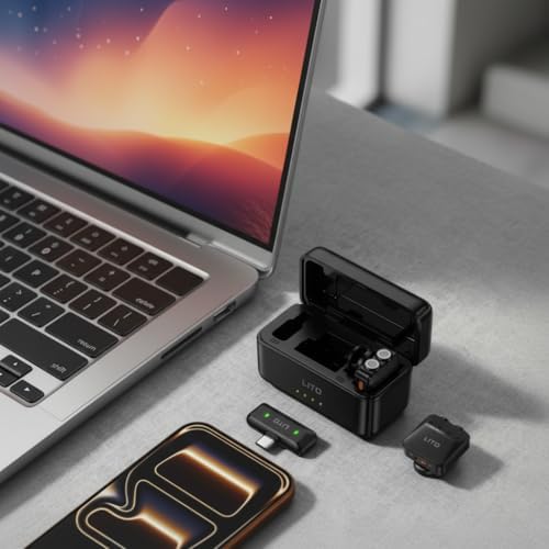 LITO wireless lapel mic in use for vlogging and content creation