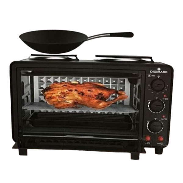 Digimark 28L Electric Oven with 2 Hot Plates