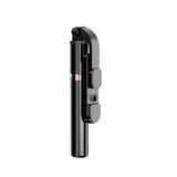 Plokama 1.3m Phone Tripod Stand with LED Light & Bluetooth Remote