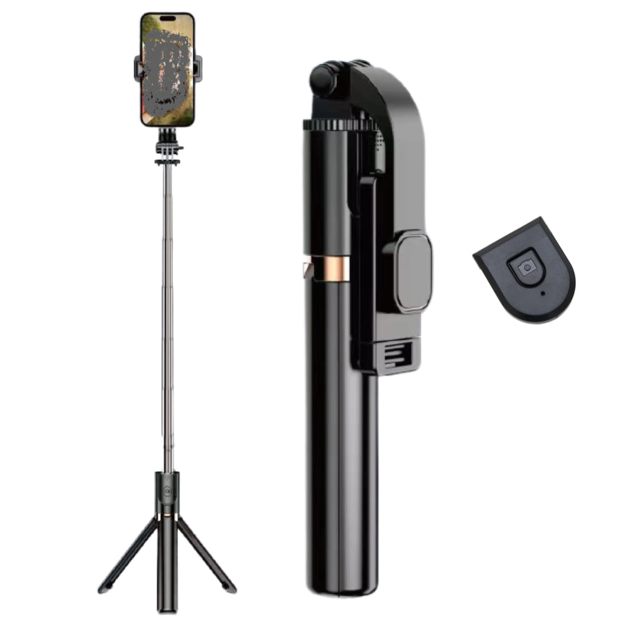 Plokama LIVE-K8 1.3m Wireless Selfie Stick Tripod for iPhone & Android