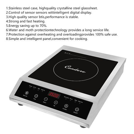Condere 3500W Fast Heating Safe Use Electric Induction Cooker
