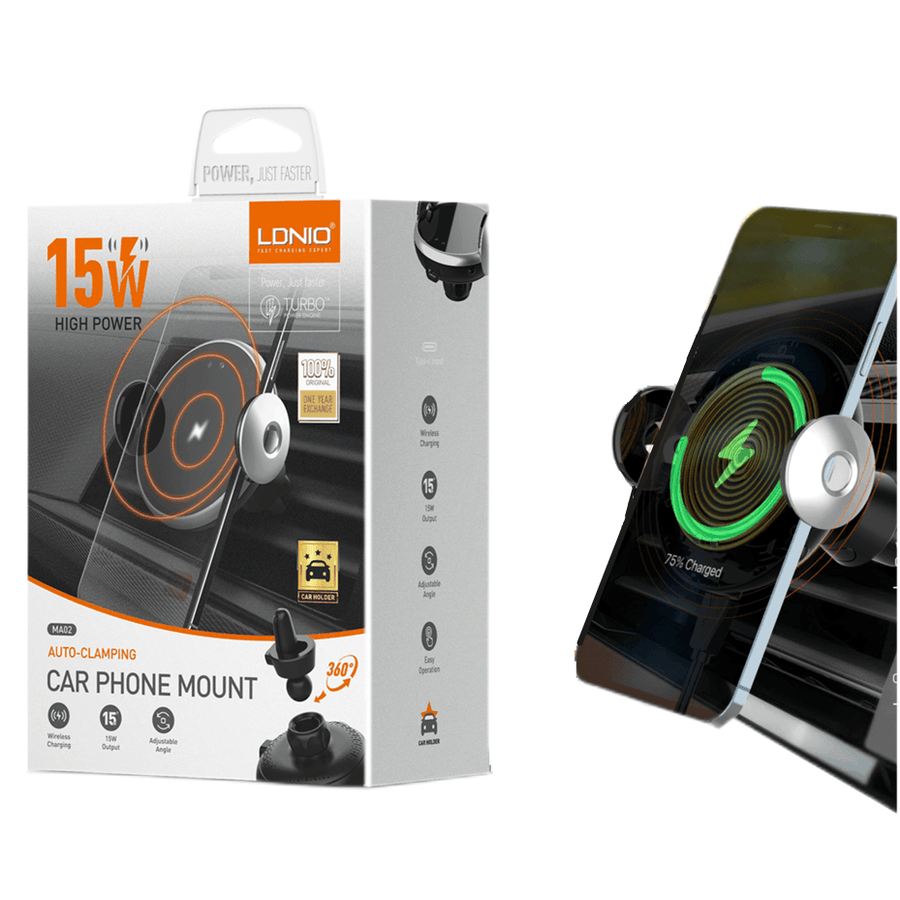 LDNIO MA02 Auto-Clamping Car Phone Mount