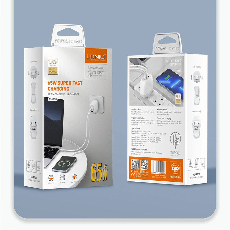 LDNIO A3511Q 65W GaN Fast Charger