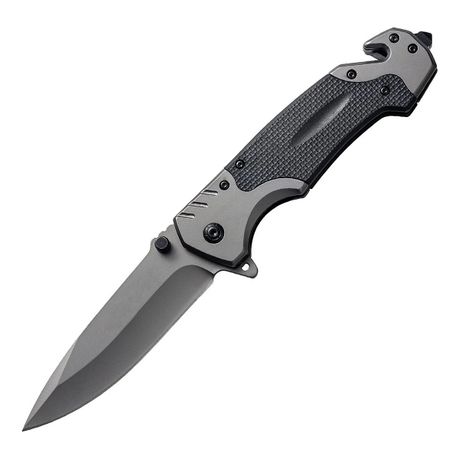 Folding Tactical Pocket Knife stainless steel closed view
