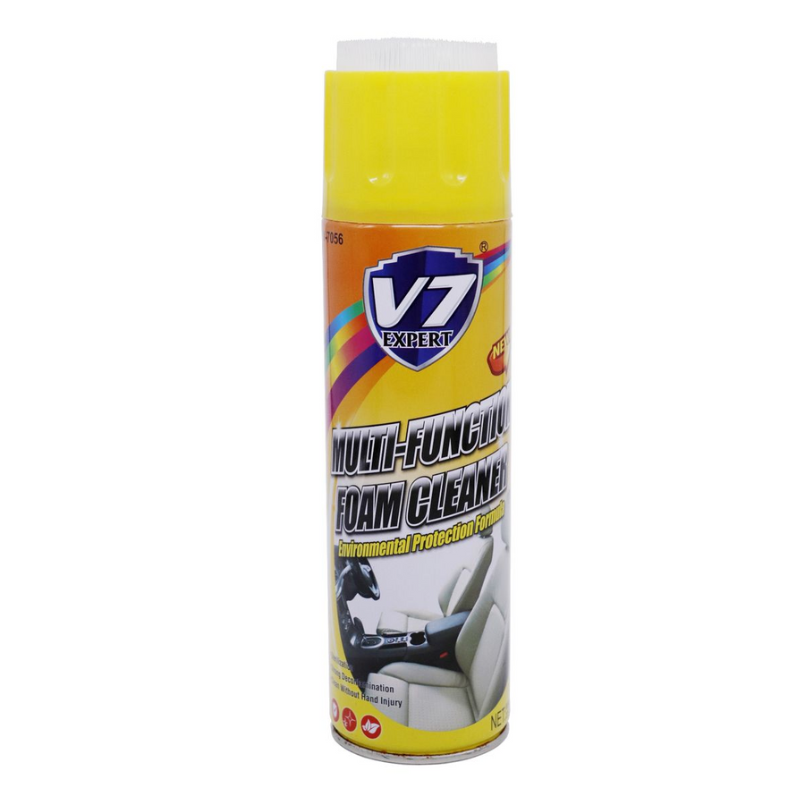 V7 Expert Multi-Function Foam Cleaner 650ml (Pack of 2) – Deep Cleaning Spray | Purple Lavender or Yellow Lemon