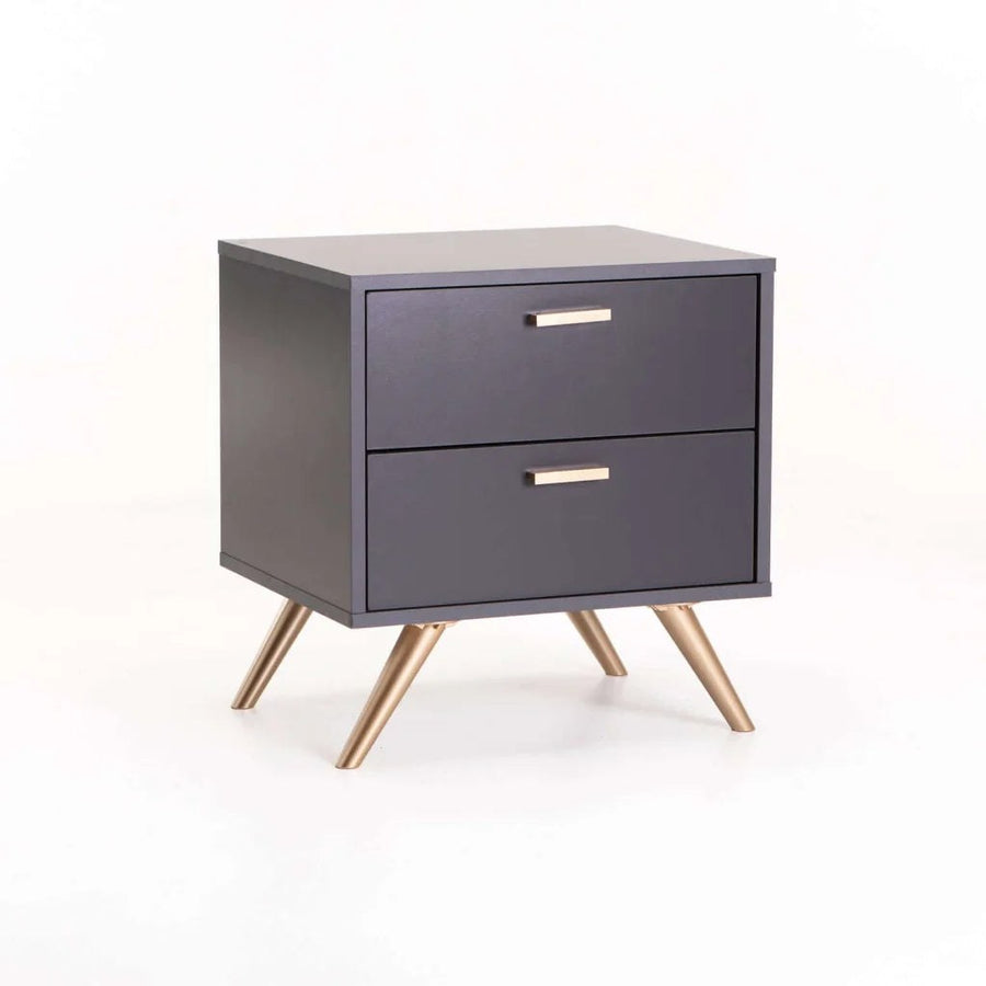 LENA 2 Drawer Pedestal grey finish