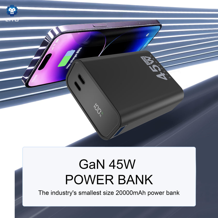 LITO LP02 smallest 20000mAh power bank with iPhone