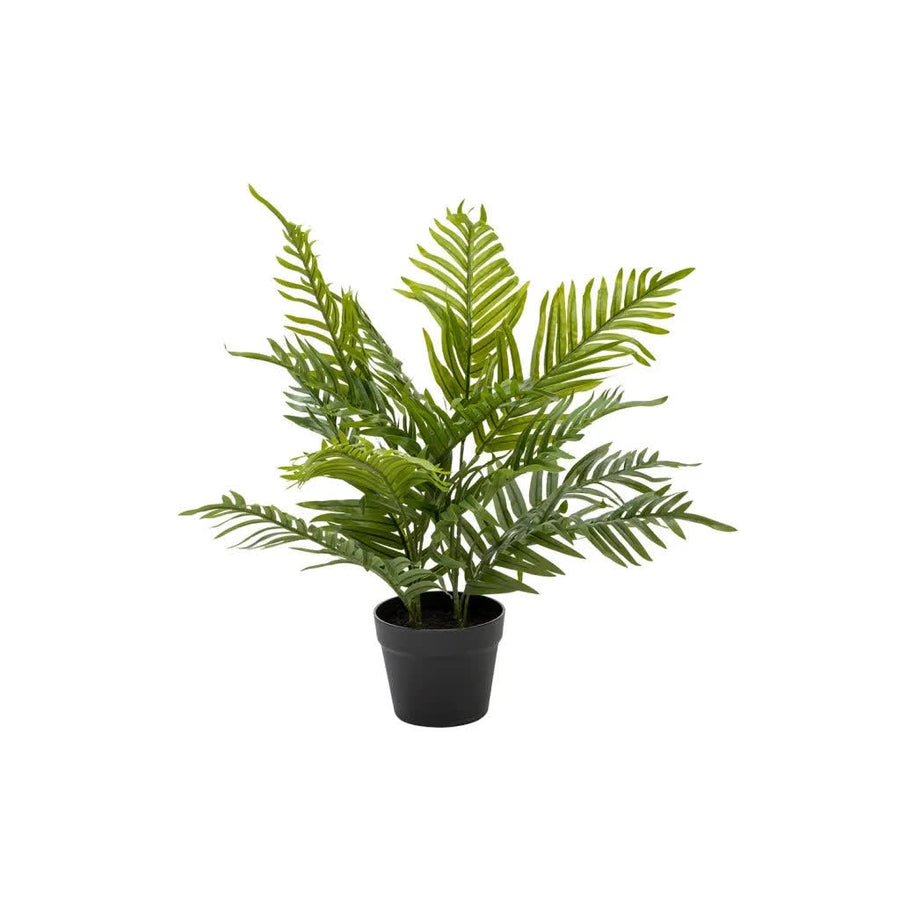Artificial palm plant 60cm in a black pot