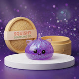 Purple unicorn glitter dumpling squishy