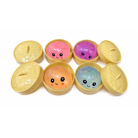 Glitter Dumpling Stress Relief Sensory Fidget Toys 4-Pack